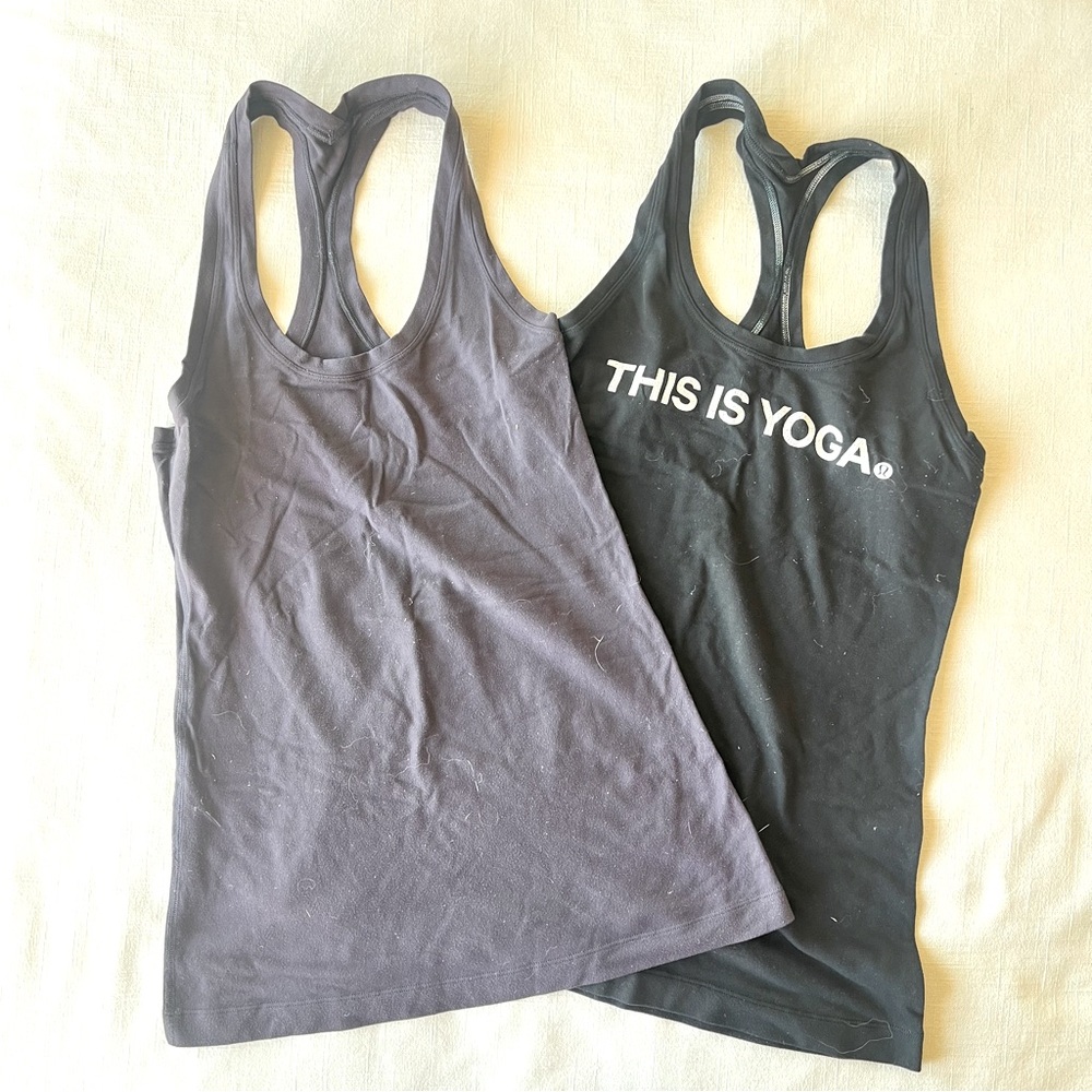 Lululemon Cool Racerback Pair of tanks size 8